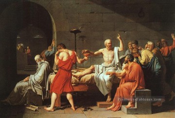  Louis Art - La mort de Socrate cgf néoclassicisme Jacques Louis David